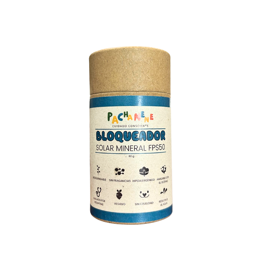 Bloqueador Solar Mineral en Barra FPS 50 (80 g)