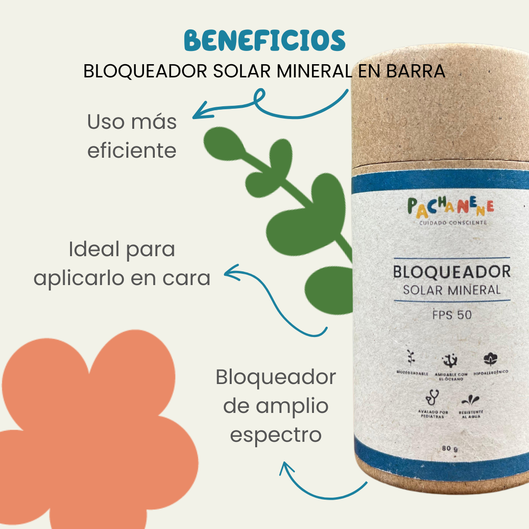Bloqueador Solar Mineral en Barra FPS 50 (80 g)