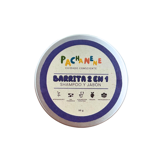 Barrita 2 en 1: Shampoo y Jabón (40 g)