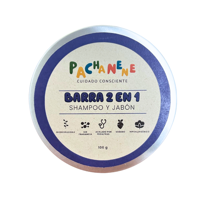 Barra 2 en 1 Shampoo y jabón (100 g)