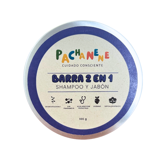 Barra 2 en 1 Shampoo y jabón (100 g)